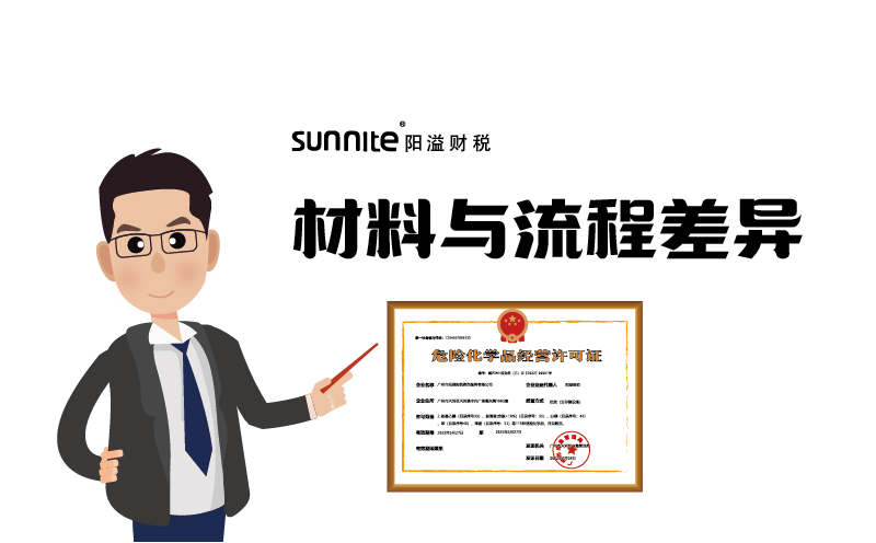 廣州?；C材料與流程差異